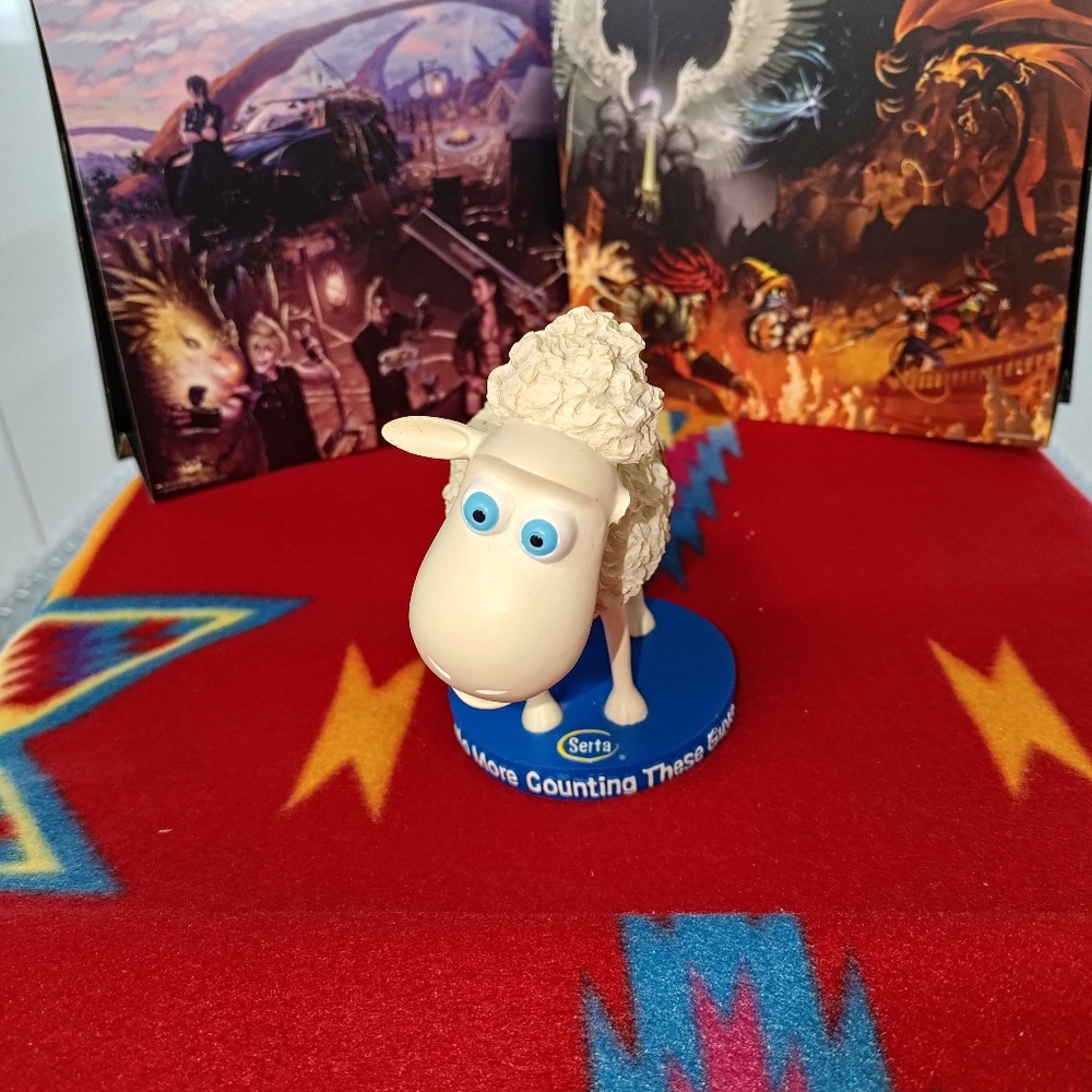 Serta Sheep #1 Bobblehead on Stand Promo "No More Counting These Guys"